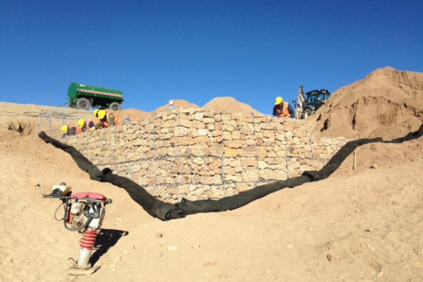Contención Balneario - Geotextiles ALDEANA